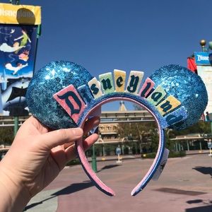 Disneyland Sign 65th Anniversary Ear Headband NWT